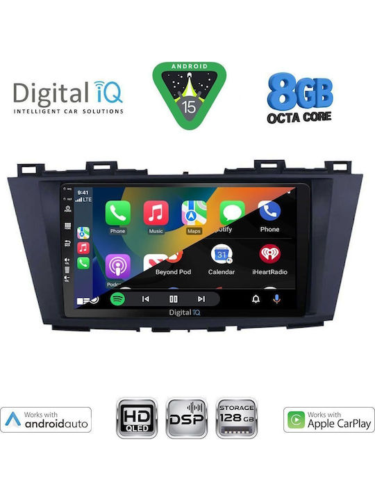 Digital IQ Car Audio System for Mazda 5 2011-2020 Bluetooth USB WiFi GPS Apple CarPlay Android Auto with 9" Touch Screen