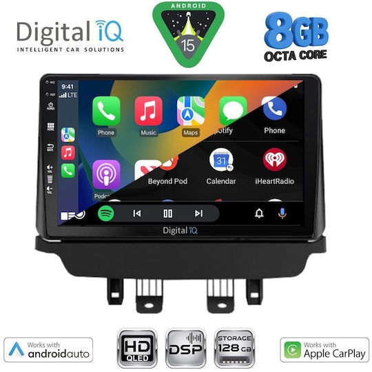 Digital IQ Car Audio System for Mazda CX-3 2014-2023 Bluetooth USB WiFi GPS Apple CarPlay Android Auto with 9" Touch Screen