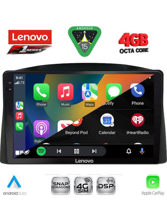 Lenovo Car Audio System for Jeep Grand Cherokee 2005-2007 (Bluetooth/USB/WiFi/GPS/Apple CarPlay/Android Auto) with 10" Touch Screen