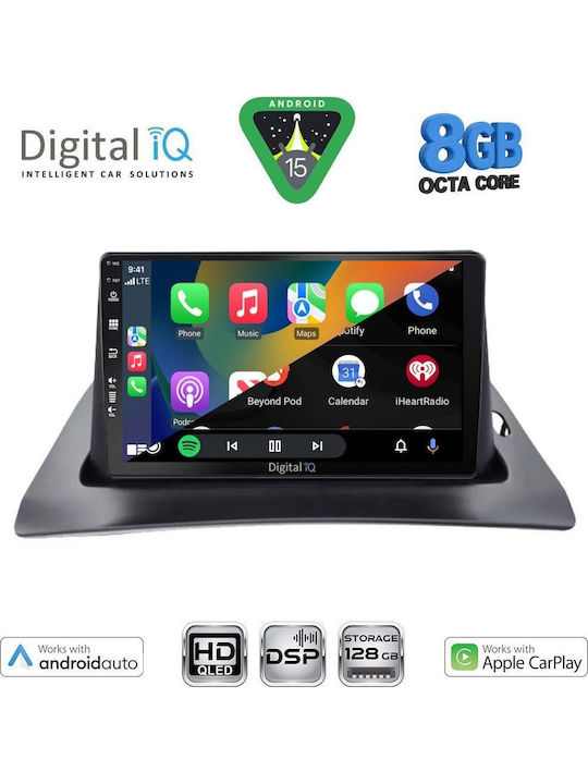 Digital IQ Car Audio System for Renault Kangoo 2010-2021 Bluetooth USB WiFi GPS Apple CarPlay Android Auto with 9" Touch Screen