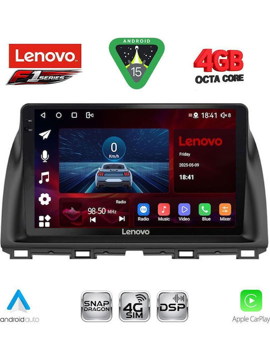 Lenovo Car Audio System for Mazda CX-5 2013-2017 Bluetooth USB WiFi GPS Apple CarPlay Android Auto with 10" Touch Screen
