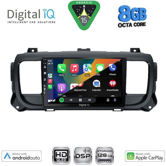 Digital IQ Car Audio System for Toyota Proace 2017+ with Touch Screen 9" Bluetooth USB Wi-Fi GPS Apple CarPlay Android Auto