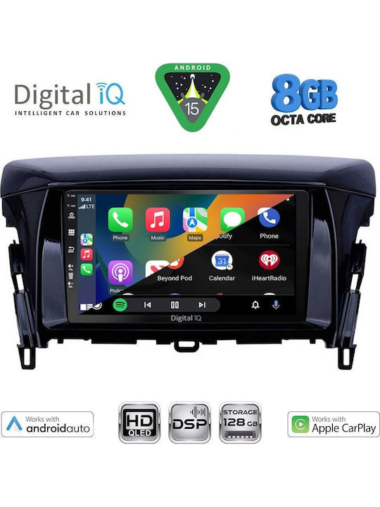 Digital IQ Car Audio System for Mitsubishi Eclipse Cross 2018 with Touch Screen 9" Digital IQ BXF 7432 CPAA Bluetooth USB Wi-Fi GPS Apple CarPlay Android Auto