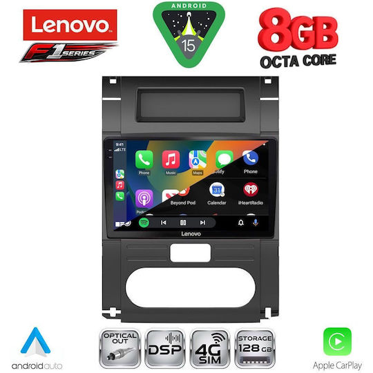 Lenovo Car Audio System for Nissan X-Trail 2007-2013 (Bluetooth/USB/WiFi/GPS/Apple CarPlay/Android Auto) with 10" Touch Screen