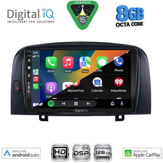 Digital IQ Ηχοσύστημα Αυτοκινήτου για Hyundai Sonata 2006-2009 (Bluetooth/USB/WiFi/GPS/Apple-Carplay/Android-Auto) με Οθόνη Αφής 9"