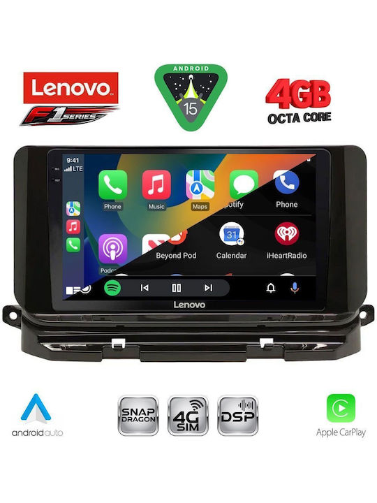 Lenovo Car Audio System for Skoda Octavia 2021 Bluetooth USB WiFi GPS Apple CarPlay Android Auto with 10" Touch Screen