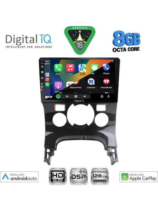 Digital IQ Car Audio System for Peugeot 3008 2008-2016 with Clima (Bluetooth USB Wi-Fi GPS Apple CarPlay Android Auto) with Touch Screen 9" DIGITAL IQ 7515 CPAA CL