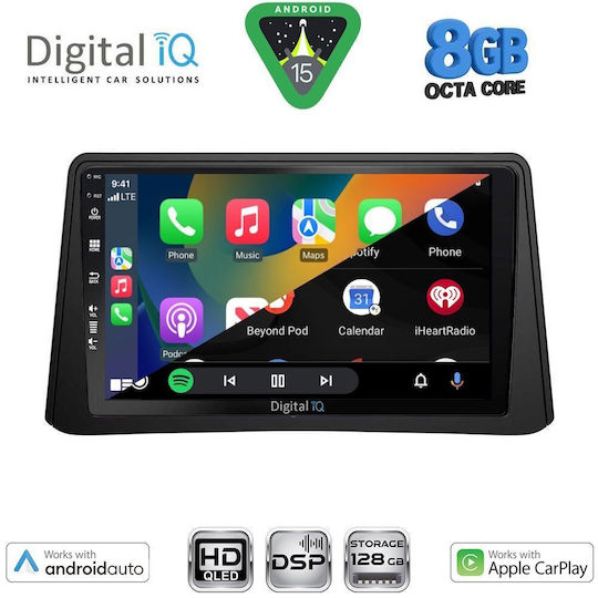 Digital IQ Ηχοσύστημα Αυτοκινήτου για Opel Mokka 2012-2015 (Bluetooth/USB/WiFi/GPS/Apple-Carplay/Android-Auto) με Οθόνη Αφής 9"