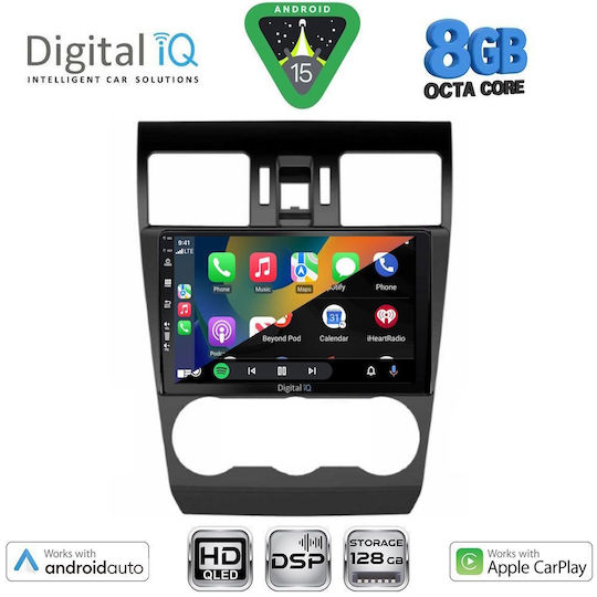 Digital IQ Car Audio System for Subaru Forester / Impreza 2013-2019 (Bluetooth/USB/WiFi/GPS/Apple CarPlay/Android Auto) with 9" Touch Screen