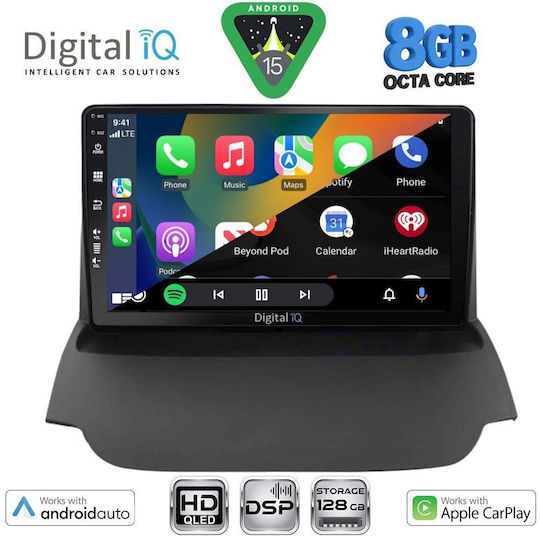Digital IQ Car Audio System for Ford EcoSport 2012-2018 Bluetooth USB WiFi GPS Apple CarPlay Android Auto with 9" Touch Screen