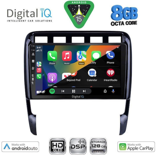Digital IQ Ηχοσύστημα Αυτοκινήτου για Porsche Cayenne 2002-2011 (Bluetooth/USB/WiFi/GPS/Apple-Carplay/Android-Auto) με Οθόνη Αφής 9"