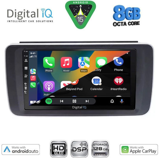 Digital IQ Ηχοσύστημα Αυτοκινήτου για Nissan Leaf 2018 (Bluetooth/USB/WiFi/GPS/Apple-Carplay/Android-Auto) με Οθόνη Αφής 9"