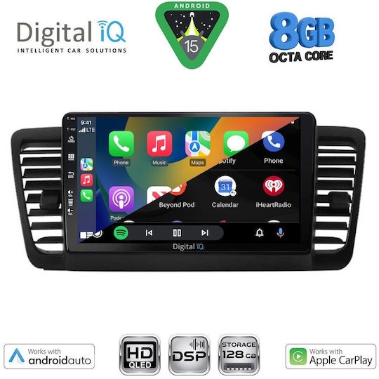 Digital IQ Car Audio System for Subaru Legacy / Outback 2002-2008 (Bluetooth/USB/WiFi/GPS/Apple CarPlay/Android Auto) with 9" Touch Screen