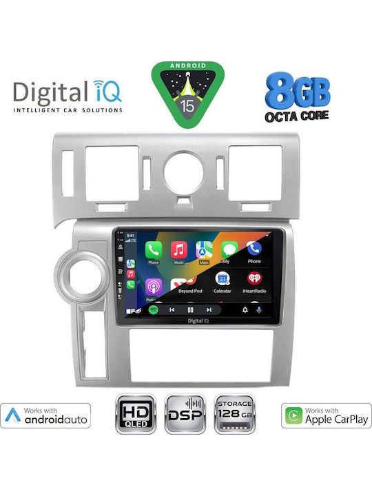 Digital IQ Car Audio System Hummer H2 2008-2009 Bluetooth USB WiFi GPS Apple CarPlay Android Auto with 9" Touch Screen