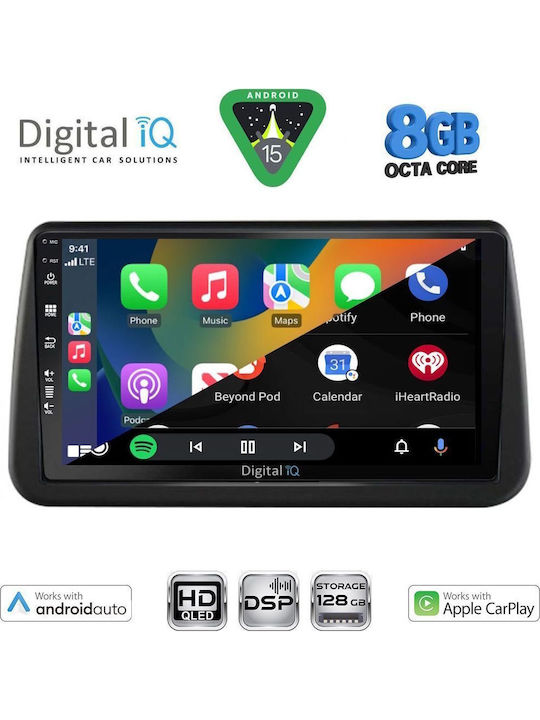 Digital IQ Car Audio System for Opel Meriva 2010-2017 (Bluetooth/USB/WiFi/GPS/Apple CarPlay/Android Auto) with 9" Touch Screen