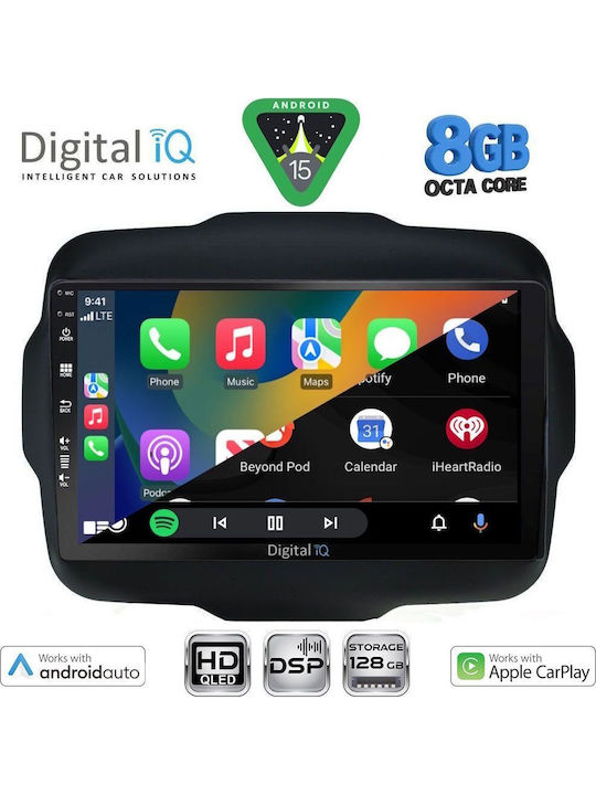Digital IQ Car Audio System for Jeep Renegade 2014+ with Touch Screen 9" Digital IQ BXF 7290 CPAA