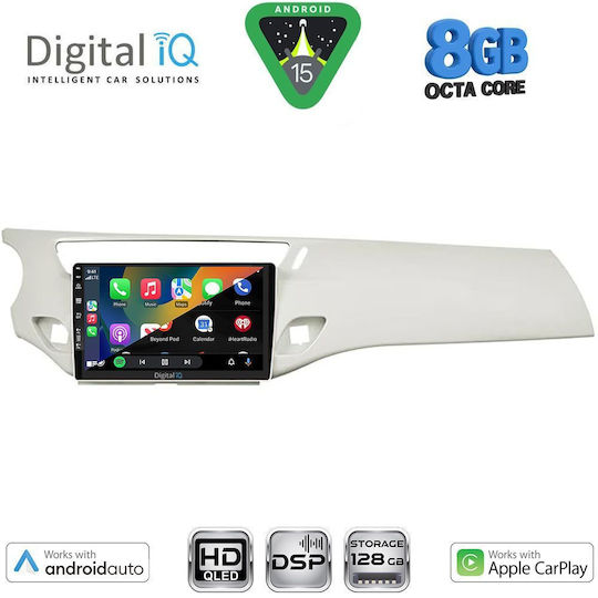 Digital IQ Car Audio System for Citroen C3 / DS3 2009-2016 Bluetooth USB WiFi GPS Apple CarPlay Android Auto with 9" Touch Screen