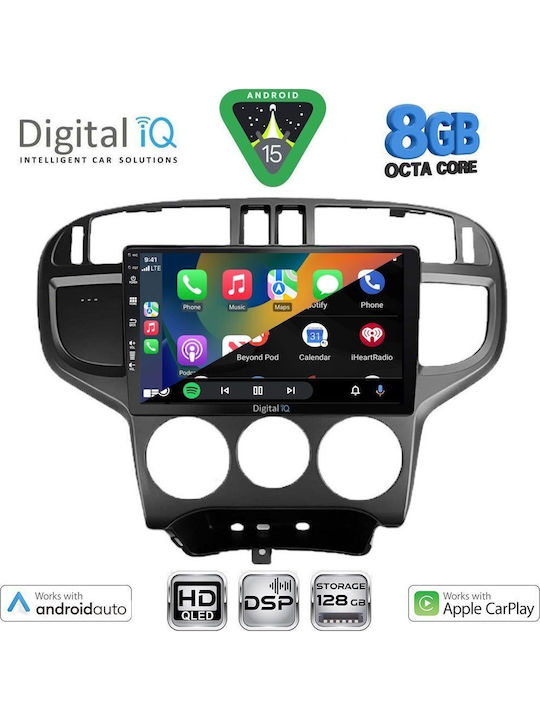 Digital IQ Car Audio System for Hyundai Matrix 2001-2010 Bluetooth USB WiFi GPS Apple CarPlay Android Auto with 9" Touch Screen