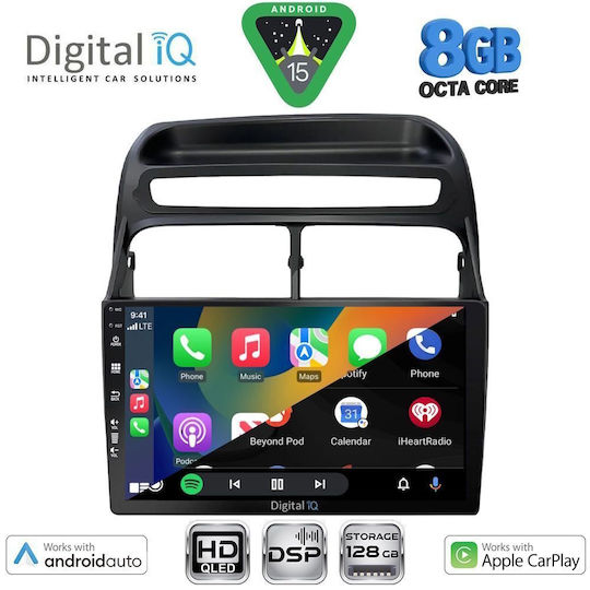 Digital IQ Car Audio System for Fiat Linea 2007-2011 Bluetooth USB WiFi GPS Apple CarPlay Android Auto with 9" Touch Screen
