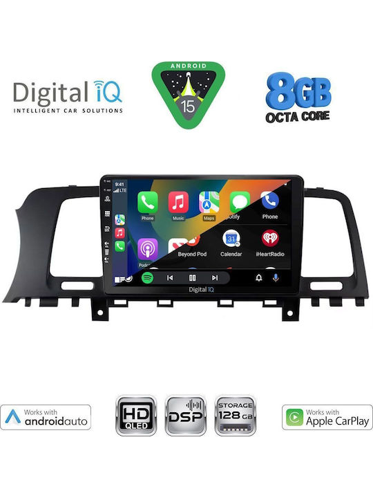 Digital IQ Car Audio System for Nissan Murano 2007-2014 Bluetooth USB WiFi GPS Apple CarPlay Android Auto with 9" Touch Screen