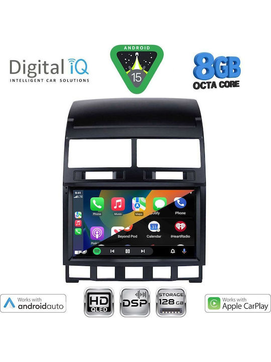 Digital IQ Car Audio System for Volkswagen Touareg 2003-2011 Bluetooth USB WiFi GPS Apple CarPlay Android Auto with 9" Touch Screen