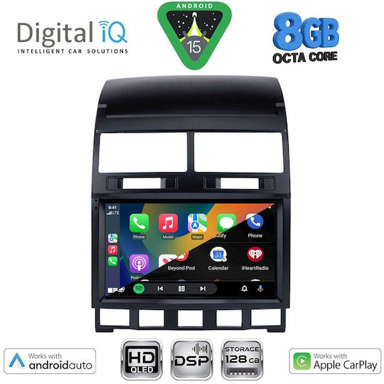 Digital IQ Car Audio System for Volkswagen Touareg 2003-2011 Bluetooth USB WiFi GPS Apple CarPlay Android Auto with 9" Touch Screen