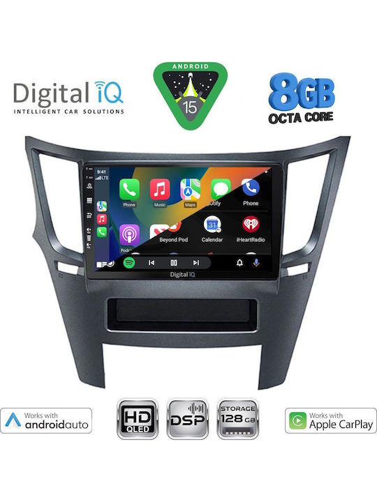 Digital IQ Car Audio System for Subaru Legacy / Outback 2009-2014 (Bluetooth/USB/WiFi/GPS/Apple CarPlay/Android Auto) with 9" Touch Screen