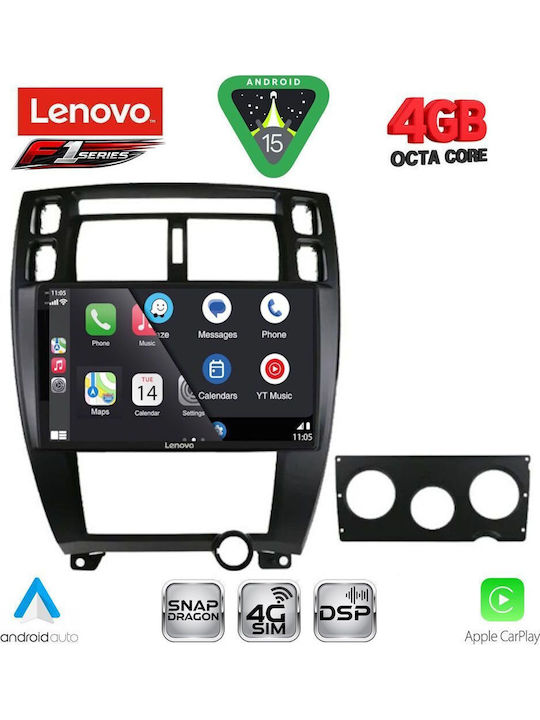Lenovo Car Audio System for Hyundai Tucson 2004-2010 Bluetooth USB WiFi GPS Apple CarPlay Android Auto with 10" Touch Screen