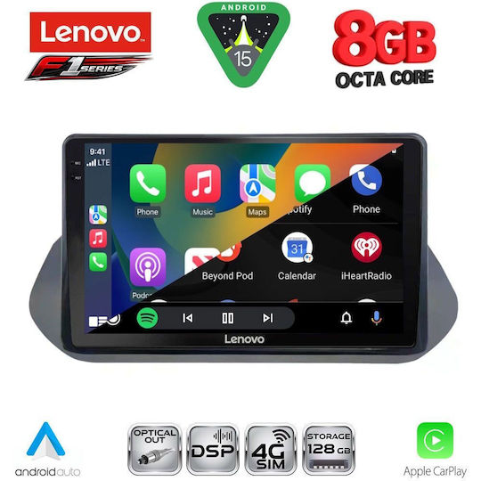 Lenovo Ηχοσύστημα Αυτοκινήτου για Nissan Qashqai 2021 (Bluetooth/USB/WiFi/GPS/Apple-Carplay/Android-Auto) με Οθόνη Αφής 10"