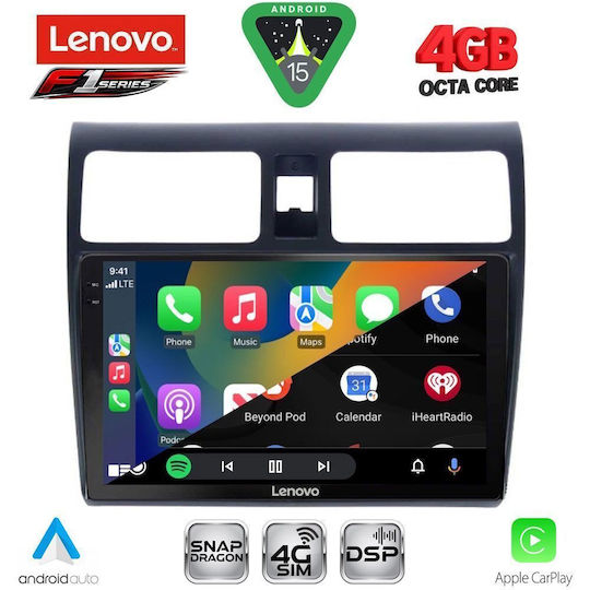 Lenovo Car Audio System for Suzuki Swift 2005-2011 (Bluetooth/USB/WiFi/GPS/Apple CarPlay/Android Auto) with 10" Touch Screen
