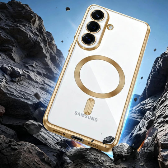 Techsuit Luxus Kristall Rückseite Hülle Transparent Galaxy S26