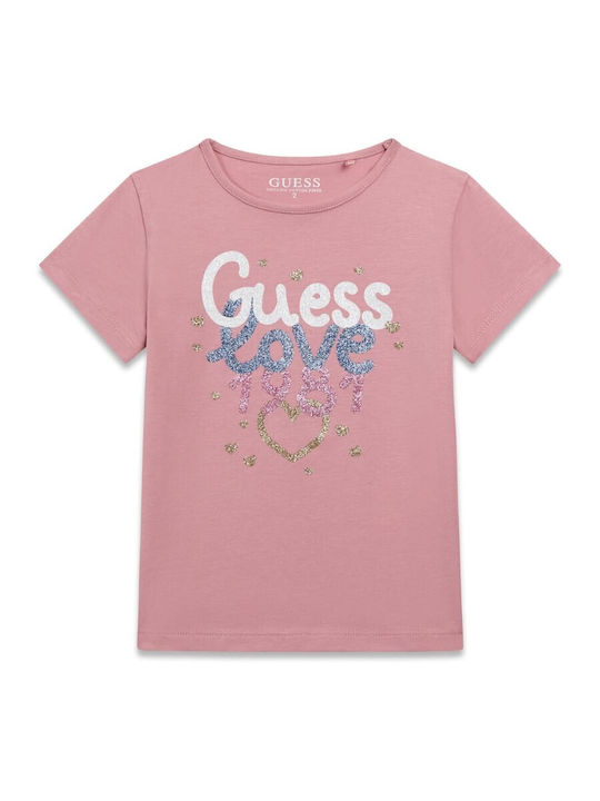 Guess Kinderoberteile T-Shirt Rosa