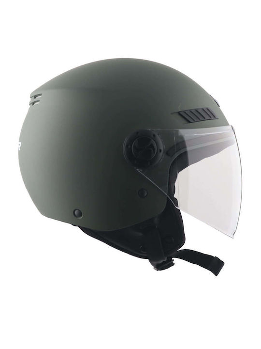 Axor Kioto Khaki Motorradhelm Jet DOT Gewicht 1000gr WH-kioto-BT08-CHK