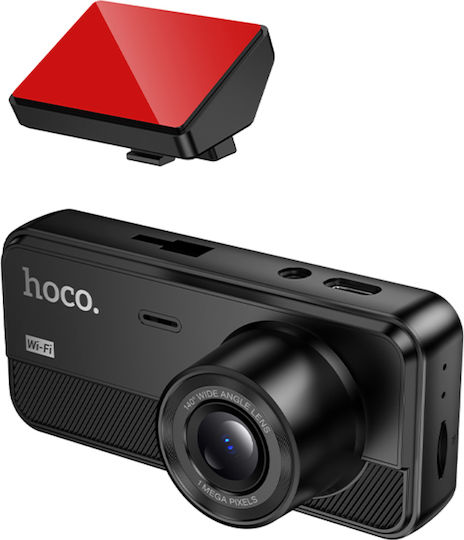 Hoco Σετ Κάμερα DVR Αυτοκινήτου 720P με Οθόνη 2" Wi-Fi & Κάμερα Οπισθοπορείας