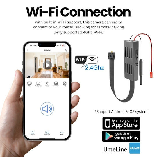 Κρυφή Κάμερα WiFi 1080p με Υποδοχή για Κάρτα Μνήμης