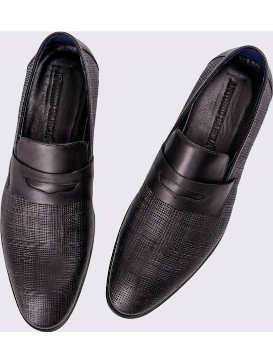 Leder Herren Mokassins in Schwarz Farbe