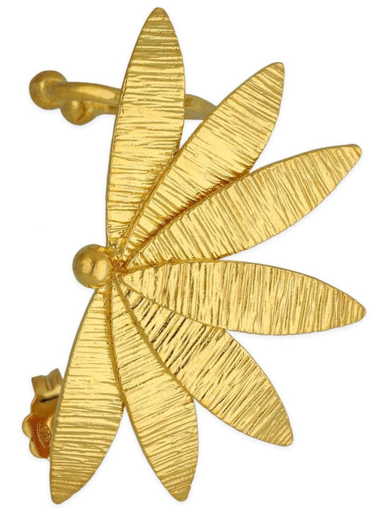 Σκουλαρίκι Ear Cuff Μαργαρίτα Δεξί Αυτί Χειροποίητο Ασήμι 925