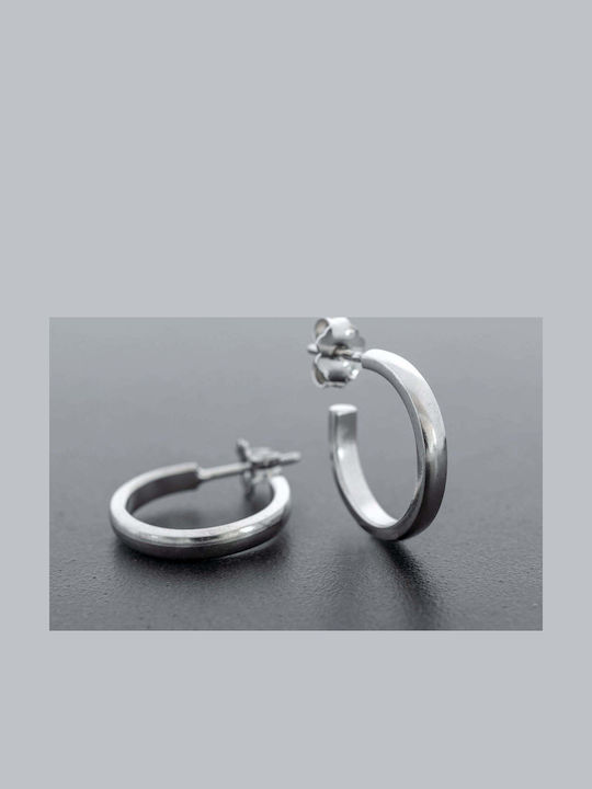 Earrings Gold Plated Silver 925 Hoops Black Handcrafted