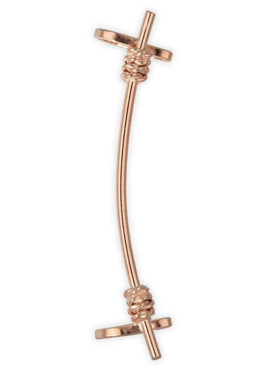 Cercei Ear Cuff Arc Handmade Placat Cu Aur Argint 925