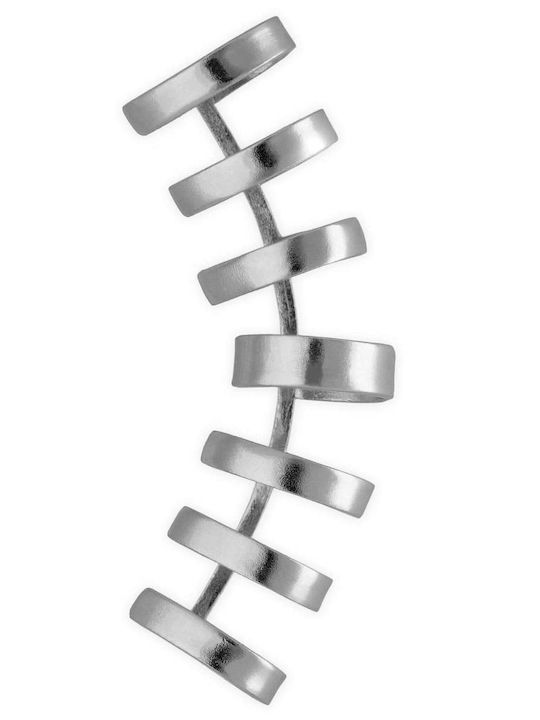 Σκουλαρίκι Ear Cuff Κρίκοι Χειροποίητο Ασήμι 925