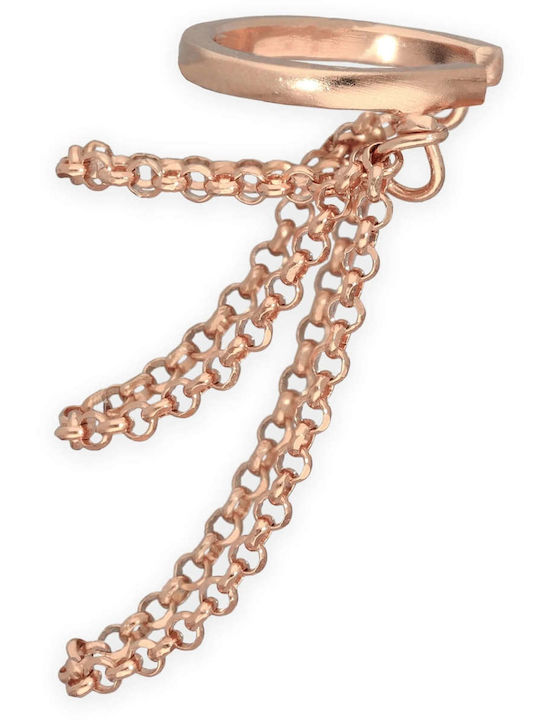 Σκουλαρίκι Ear Cuff Αλυσίδες Χειροποίητο Ασήμι 925