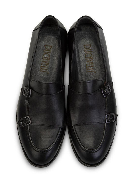 Leder Herren Mokassins in Schwarz Farbe