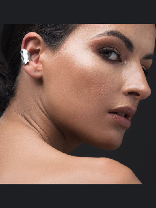 Ohrring Ear Cuff Rändchen Groß Handgefertigt Rosa Vergoldetes Silber 925