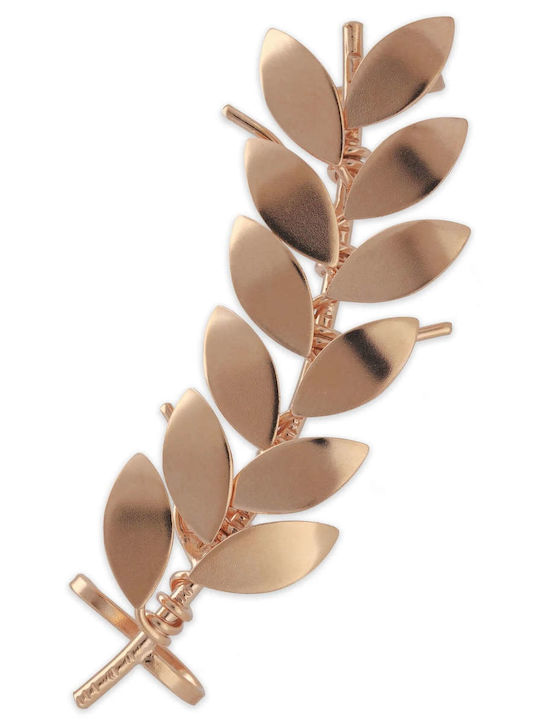 Σκουλαρίκι Ear Cuff Φύλλα Ελιάς Αριστερό Αυτί Χειροποίητο Επιχρυσωμένο Ασήμι 925