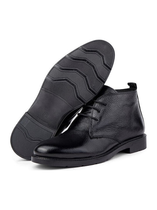 Herrenstiefel Schwarz Leder