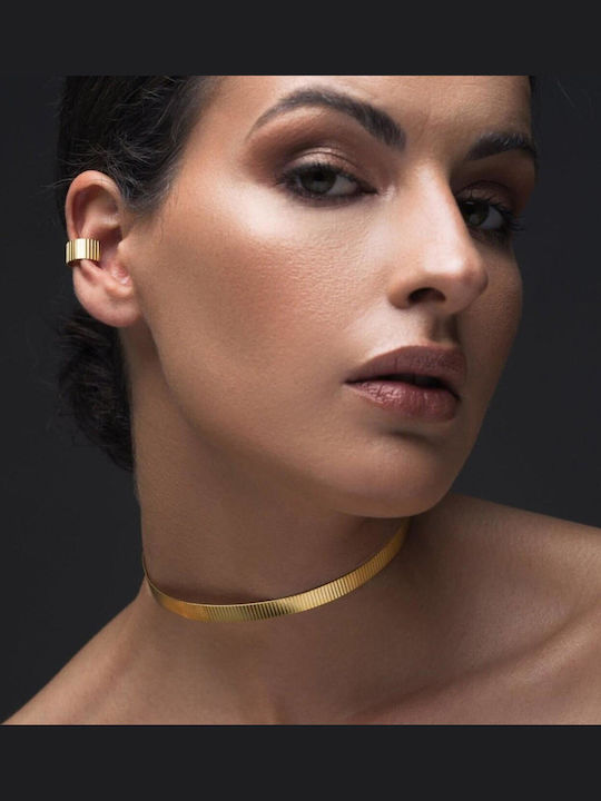 Ohrringe Ear Cuff Rändelungen Handgefertigt Roségold Vergoldetes Silber 925