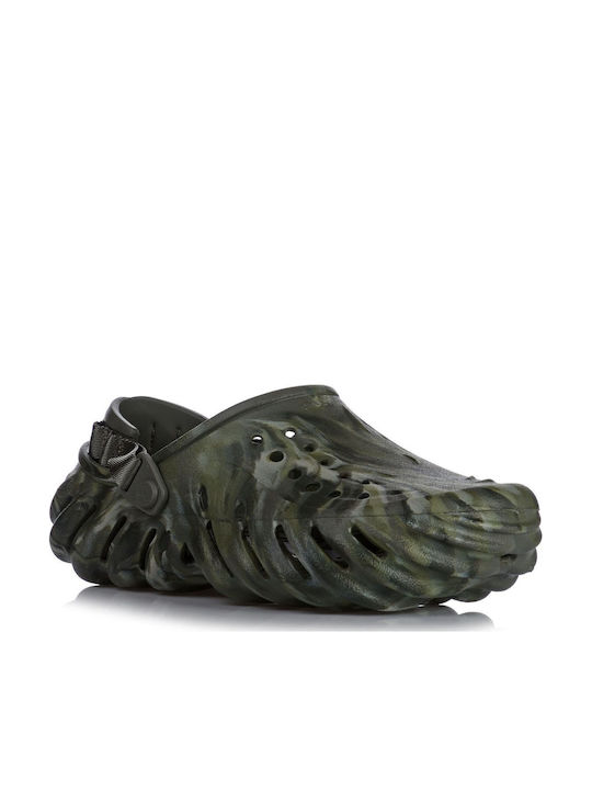 Crocs Marbled Holzschuhe Dusty Olive
