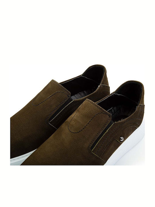 Leather Men's Casual Shoes Brown