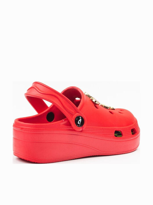 Johns Athletic Γυναικεία Σαμπό Κόκκινα
