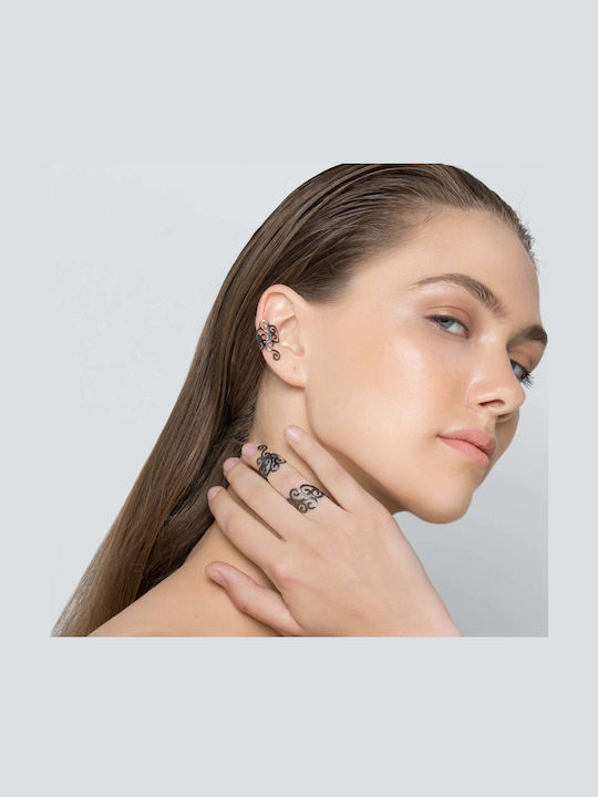 Cercei Ear Cuff Spirale Urechea Stângă Handmade Argint 925